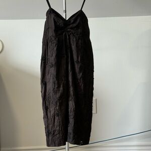 Black Embroidered Dress